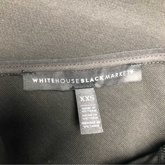 ⭐️NEW⭐️White House Black Market (WHBM) Black 3/4 Sleeve Pullover Stripe Dress - Picture 9 of 9